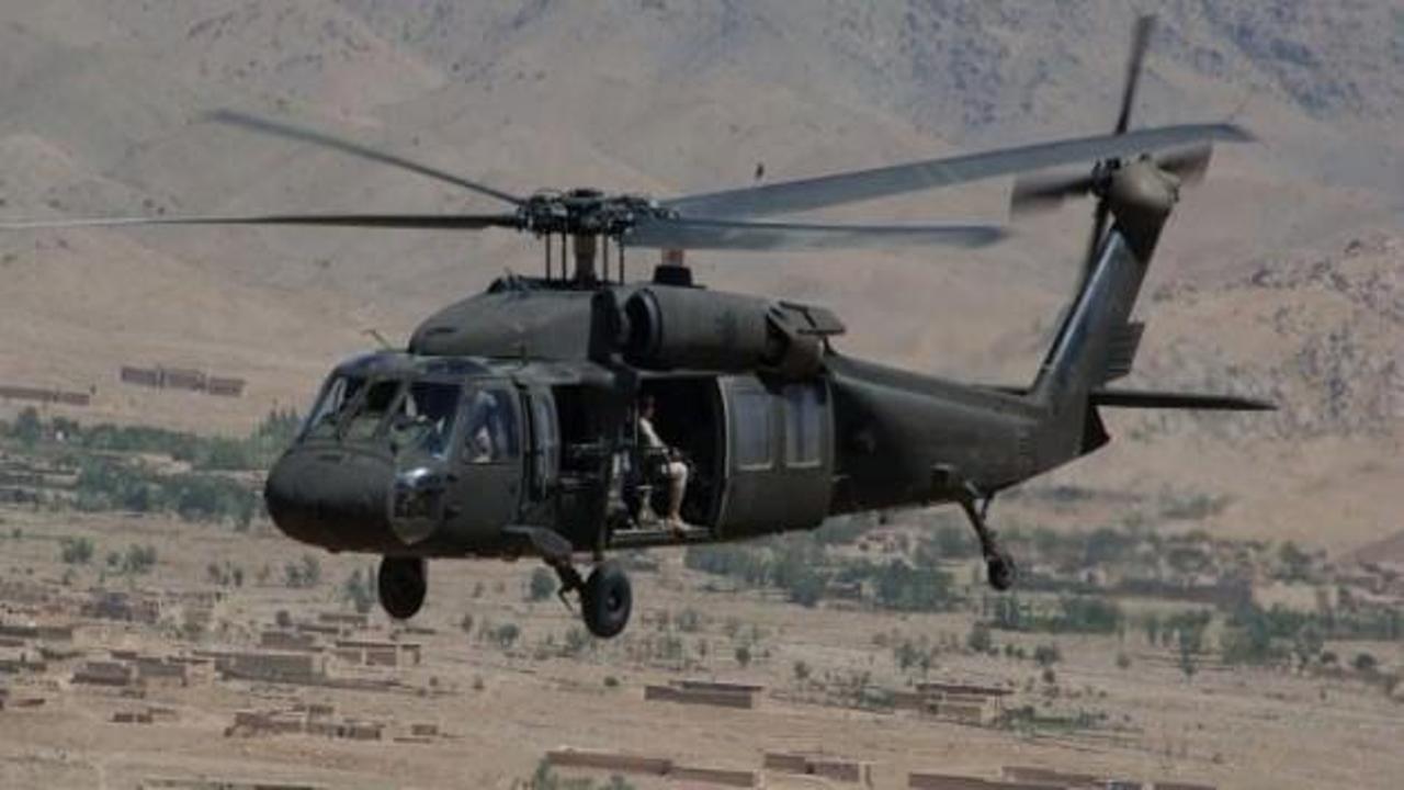 Suudi Arabistan'da helikopter düştü