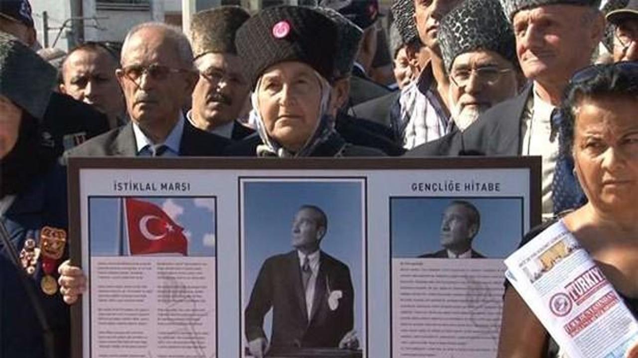 Taksim'de Gaziler Günü töreni