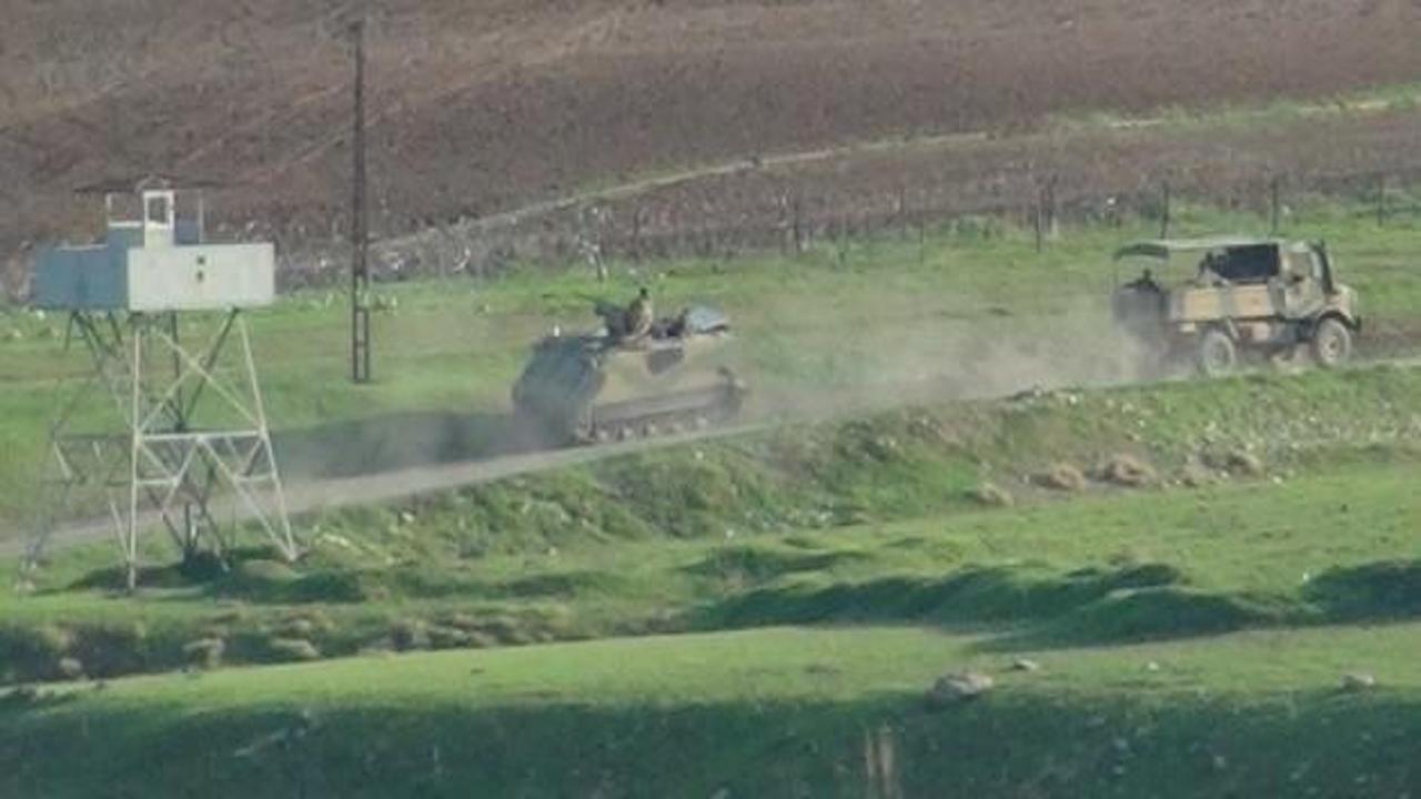 Tankların namluları Suriye’ye çevrildi