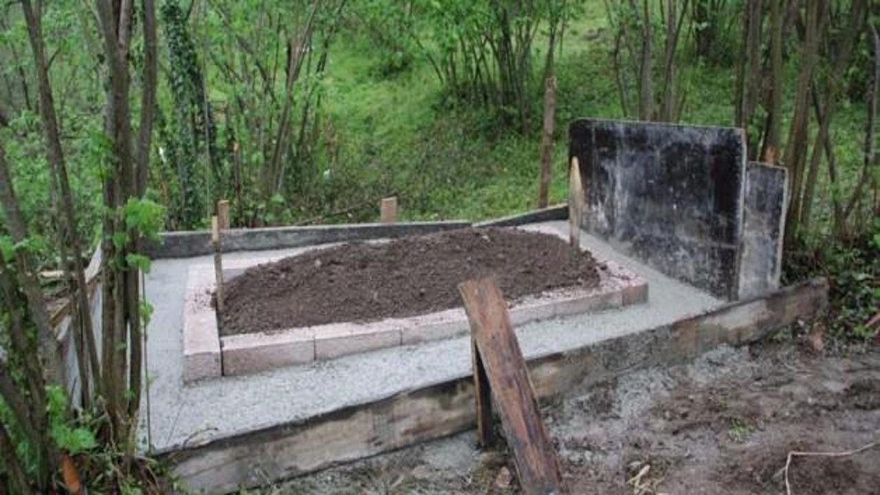 Terorist Şafak Yayla'nın mezarına beton döküldü