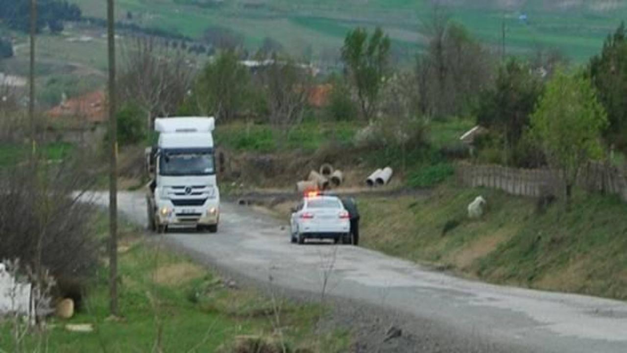 Tonajı aşan TIR'a 14 bin lira ceza