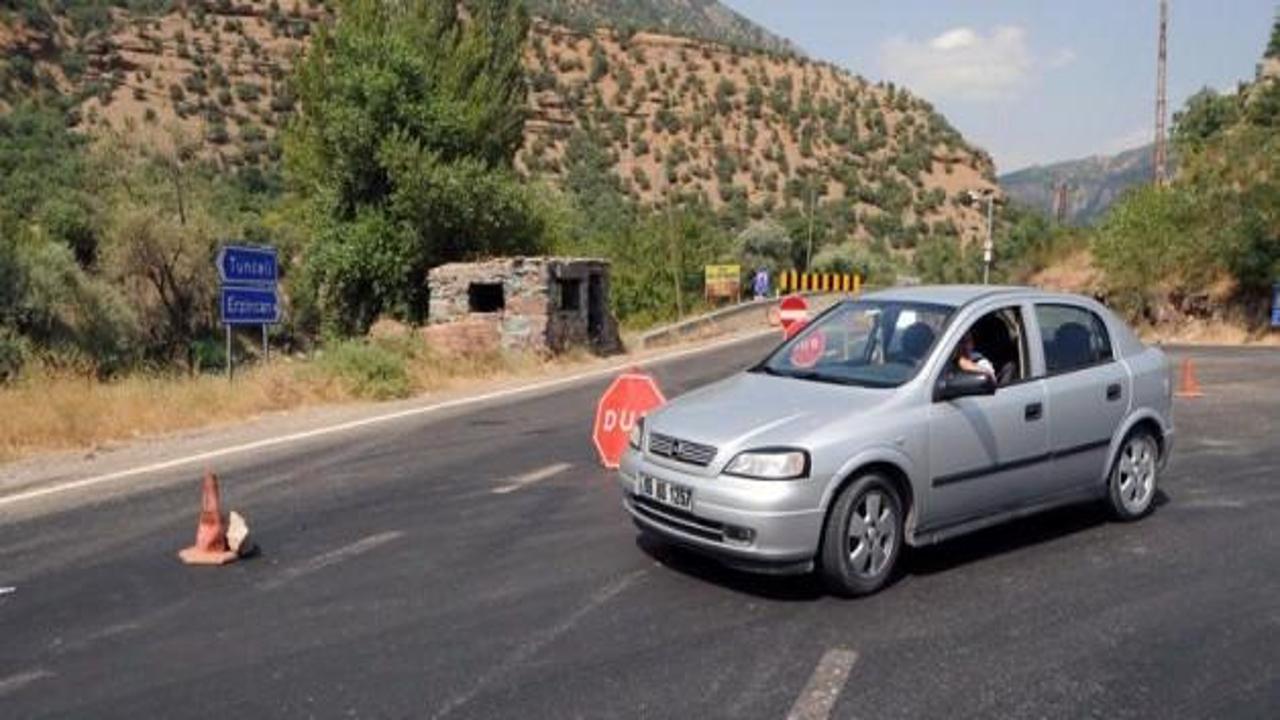Tunceli-Erzincan karayolu tekrar kapatıldı