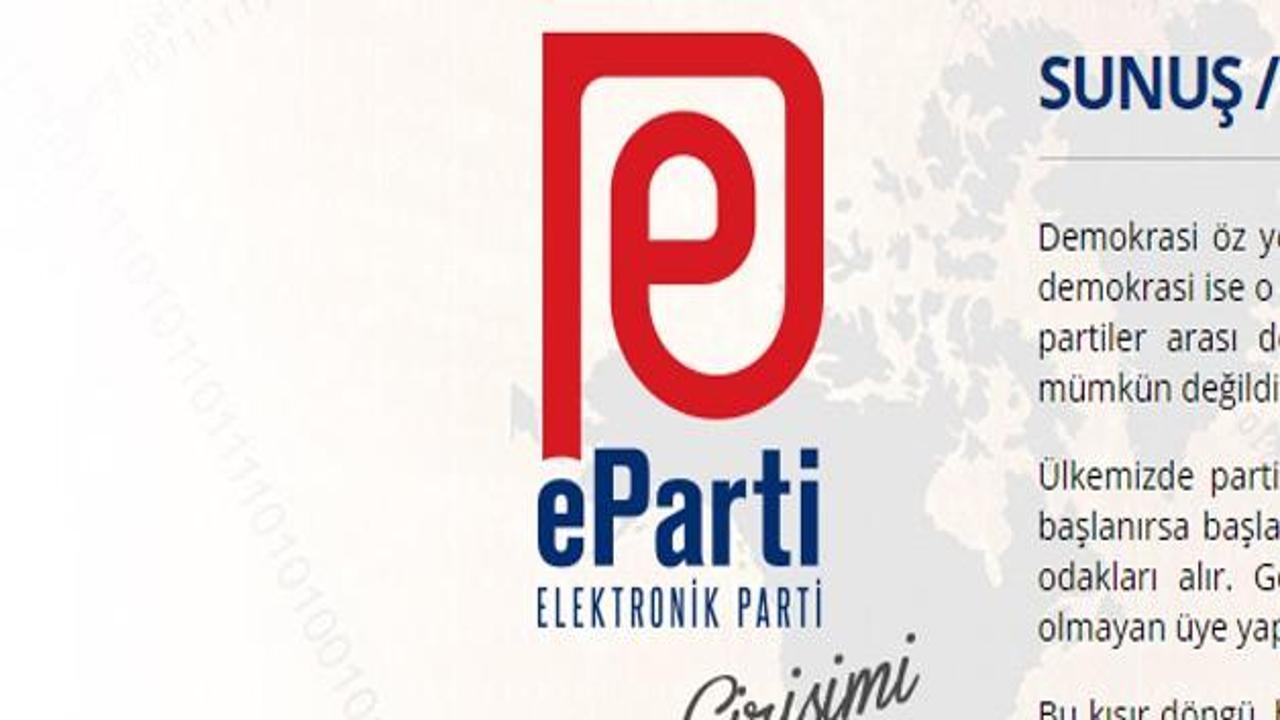 Türkiye'de bir ilk! Elektronik parti kuruldu
