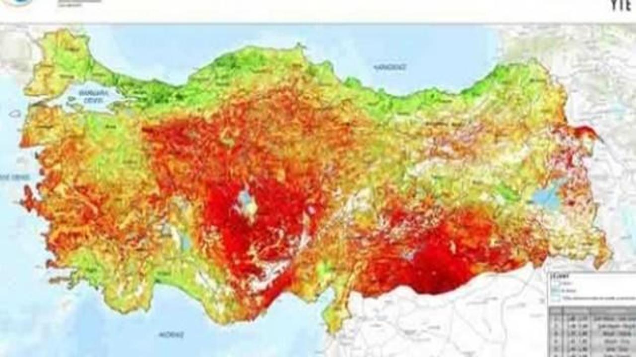 Türkiye’nin çölleşme risk haritası oluşturuldu