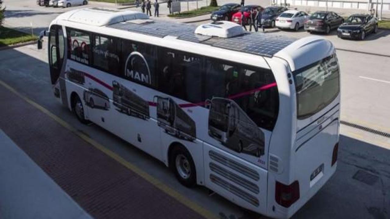 Türkiye'nin ilk 'güneş otobüsü' yola çıktı