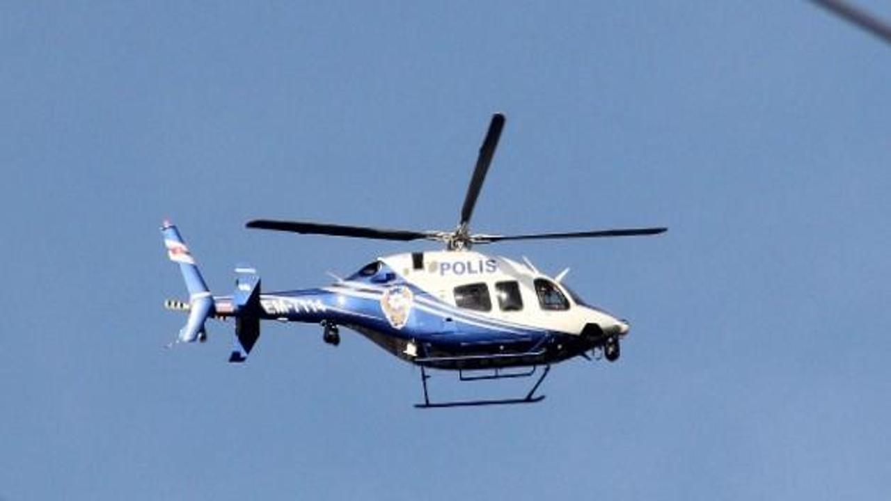 Uçan tekmeli gaspçılara helikopterli operasyon
