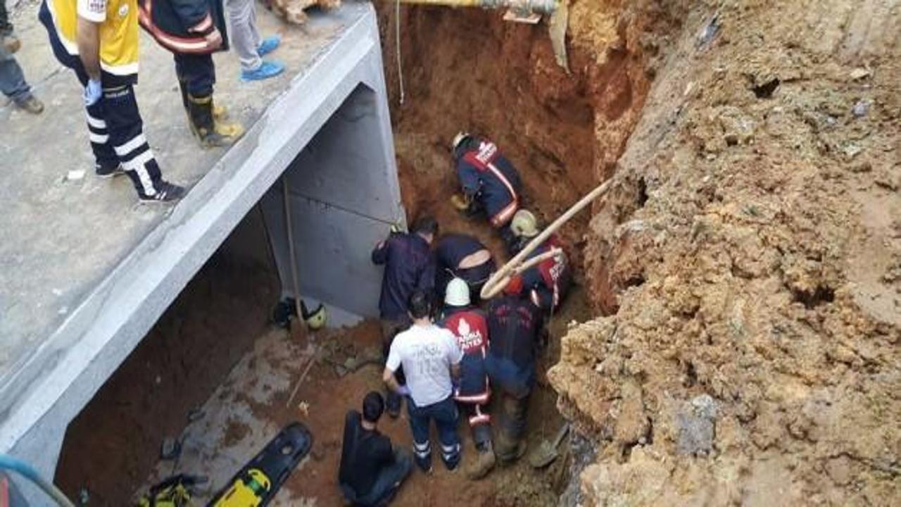 Ümraniye’de göçükte 1 kişi hayatını kabetti