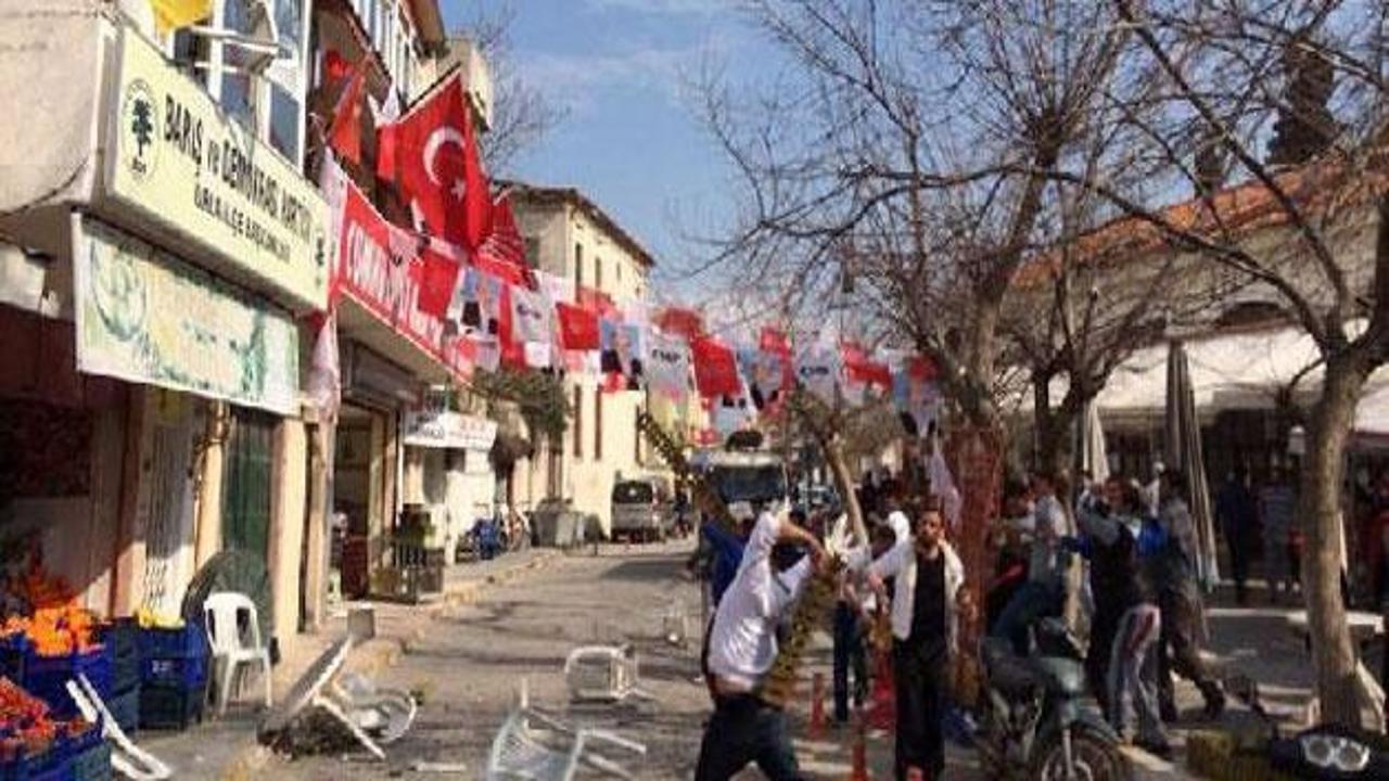 Urla'da HDP gerginliği! Polis müdahale etti
