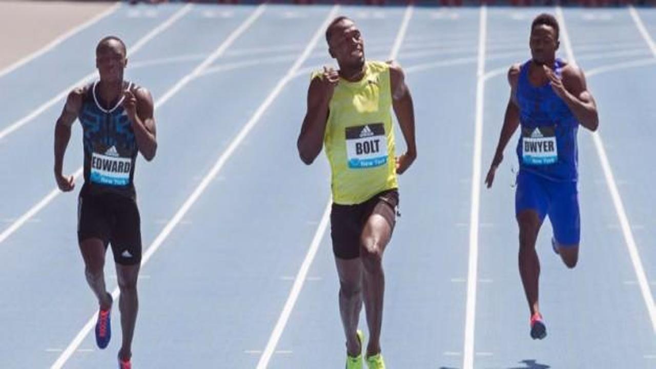 Usain Bolt, New York'ta zorlandı