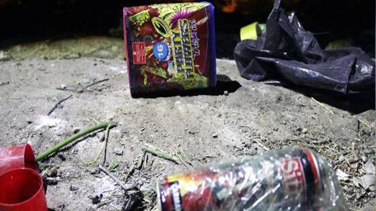 Van'da ses bombası ve havai fişek ele ge&ccedil;irildi