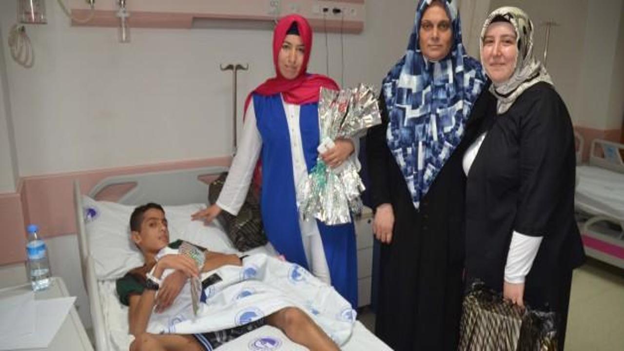 Yaralı Filistinliler A.Karahisar'da tedavi altında