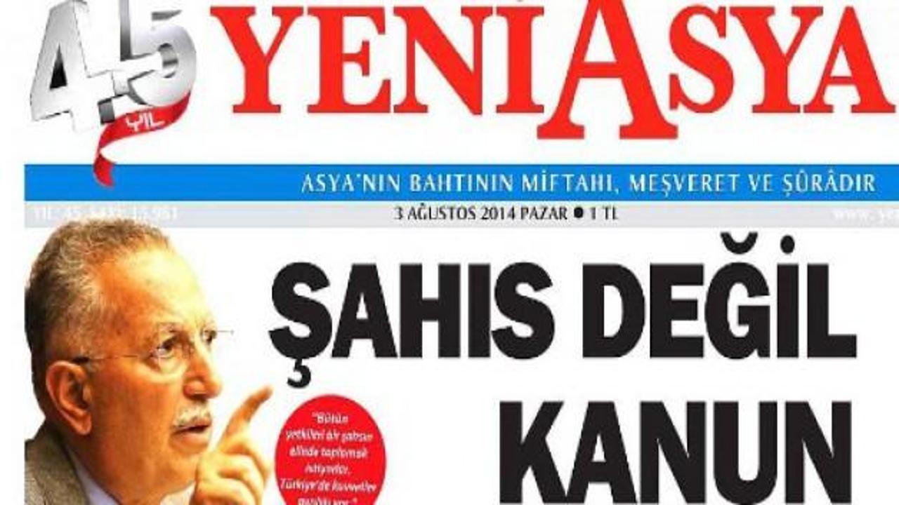 Yeni Asya'da İhsanoğlu kararı depremi