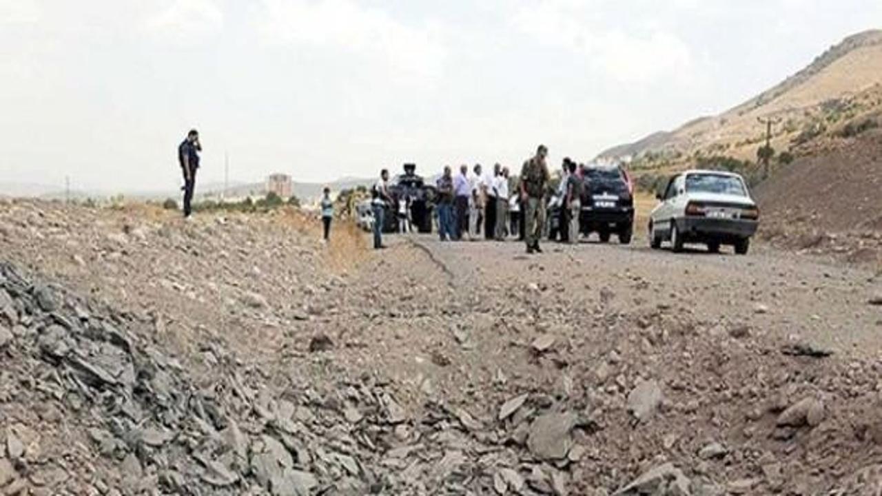 Zırhlı polis aracına bombalı tuzak