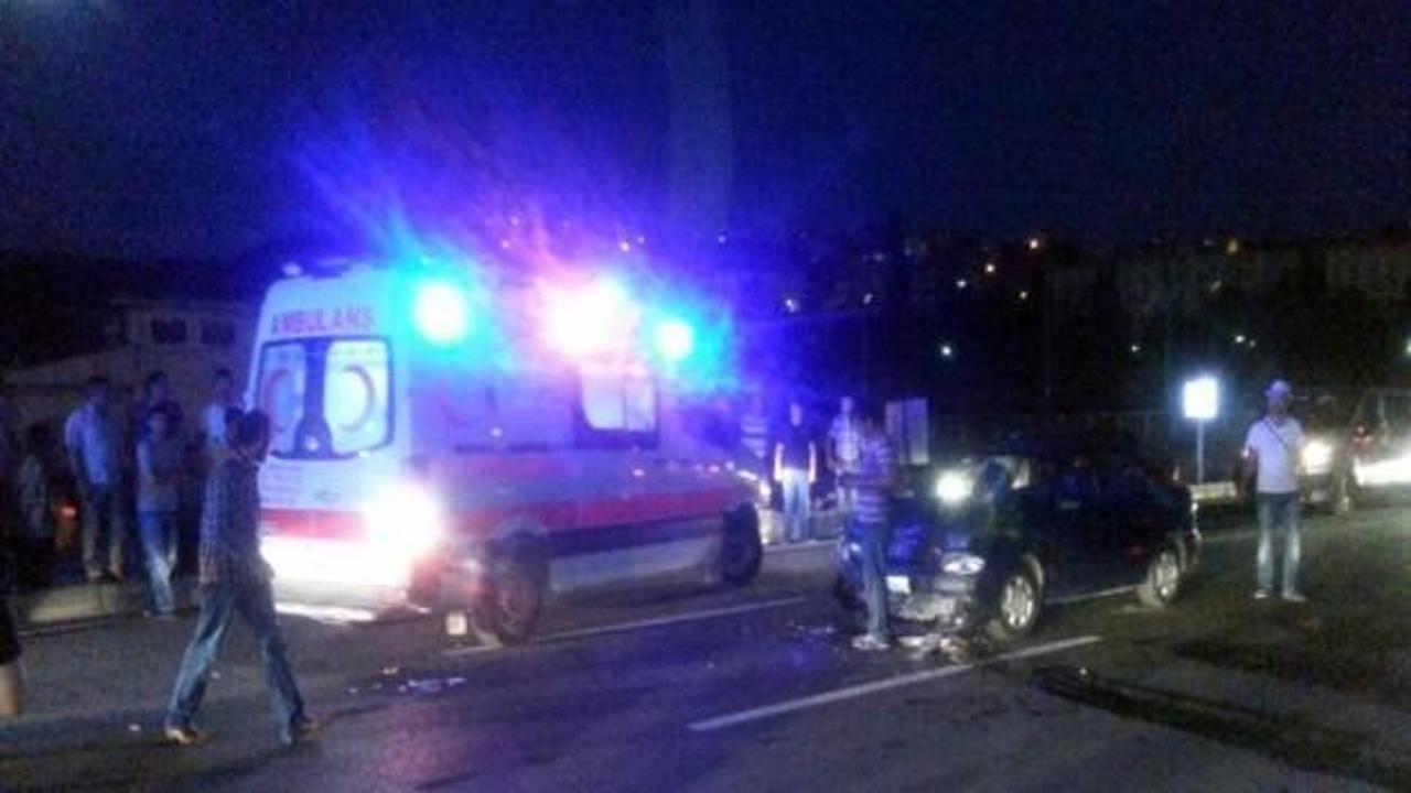 Düzce'de iki otomobil çarpıştı: 7 yaralı