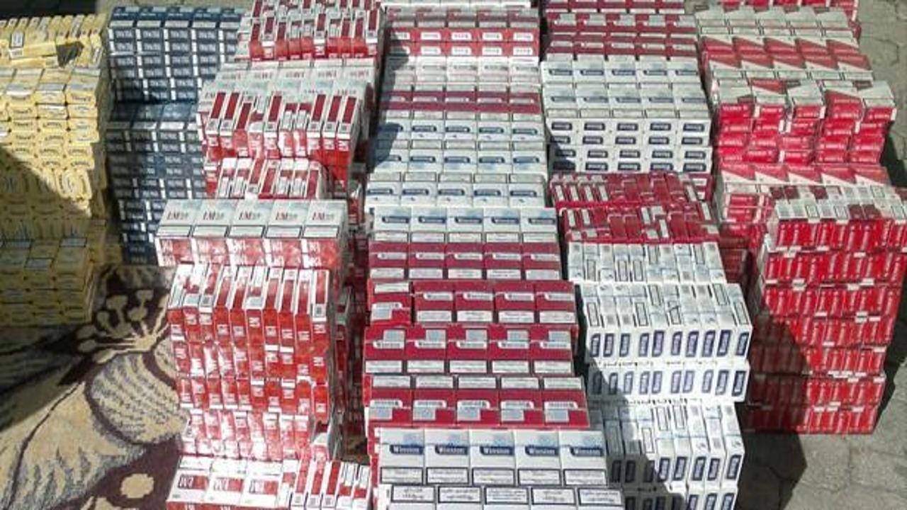 25 bin paket kaçak sigara ele geçirildi