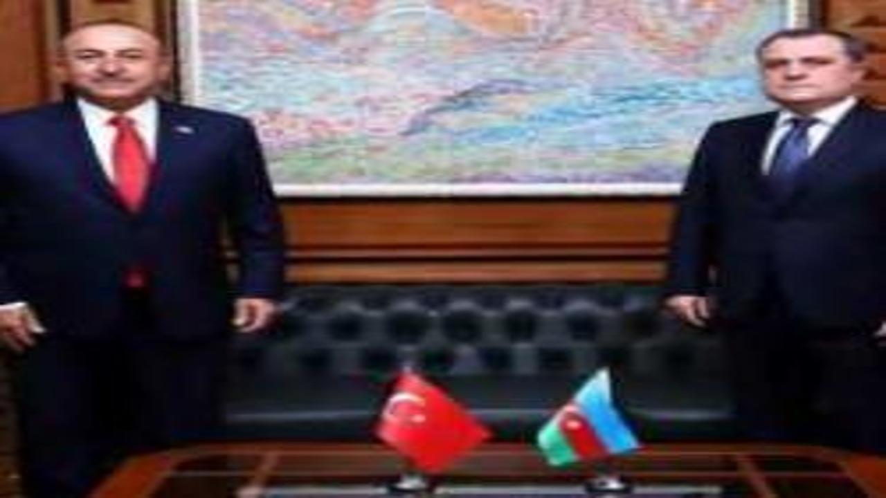 Çavuşoğlu Azerbaycanlı mevkidaşı Bayramov ile görüştü