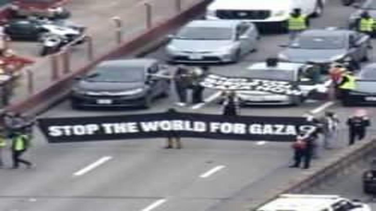 Dünya Gazze için direnmeye devam ediyor Golden Gate Köprüsü'nü kapattılar