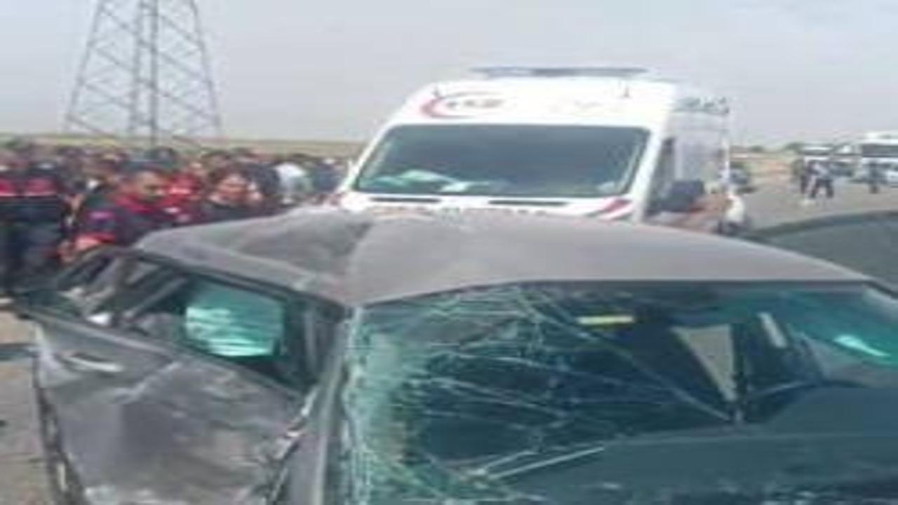 Diyarbakır'da otomobille çarpışan minibüs şarampole yuvarlandı