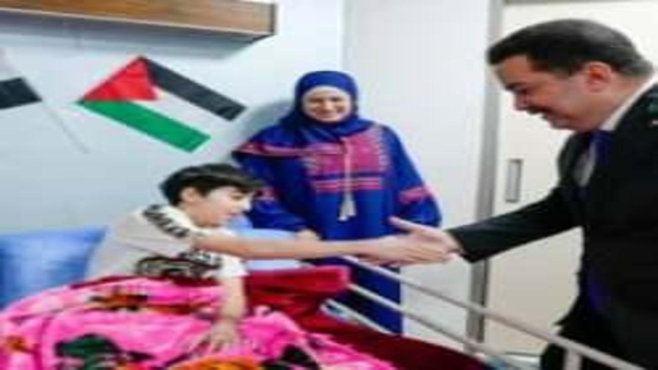 Irak Başbakanı'ndan Filistinli yaralılara ziyaret