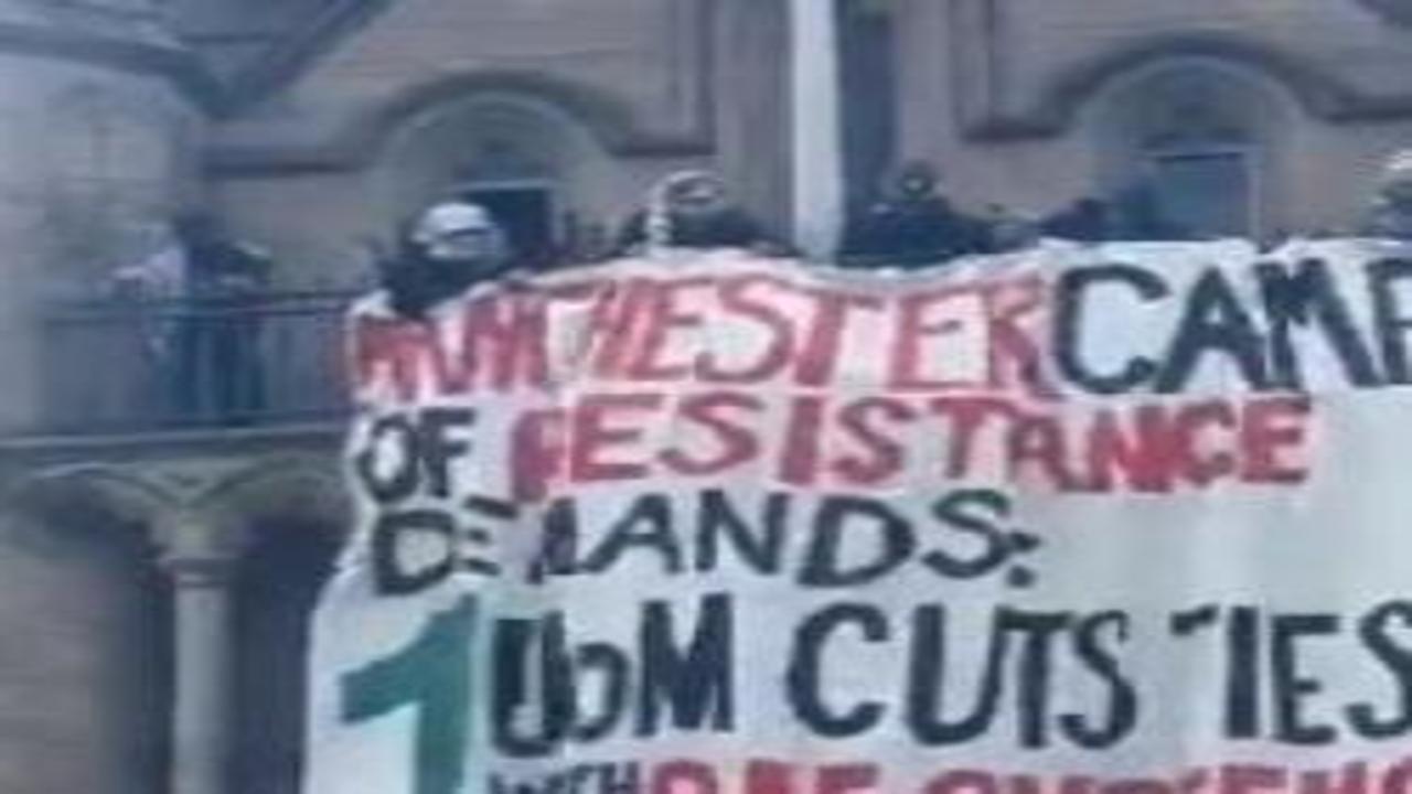 Manchester öğrencilerinden İsrail protestosu