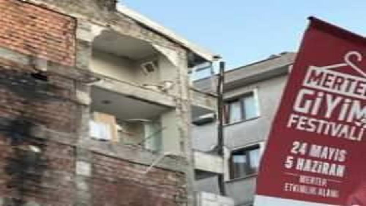 Güngören’de ilginç manzara! Binanın 4. ve 5. kat duvarlarının olmadığı fark edildi