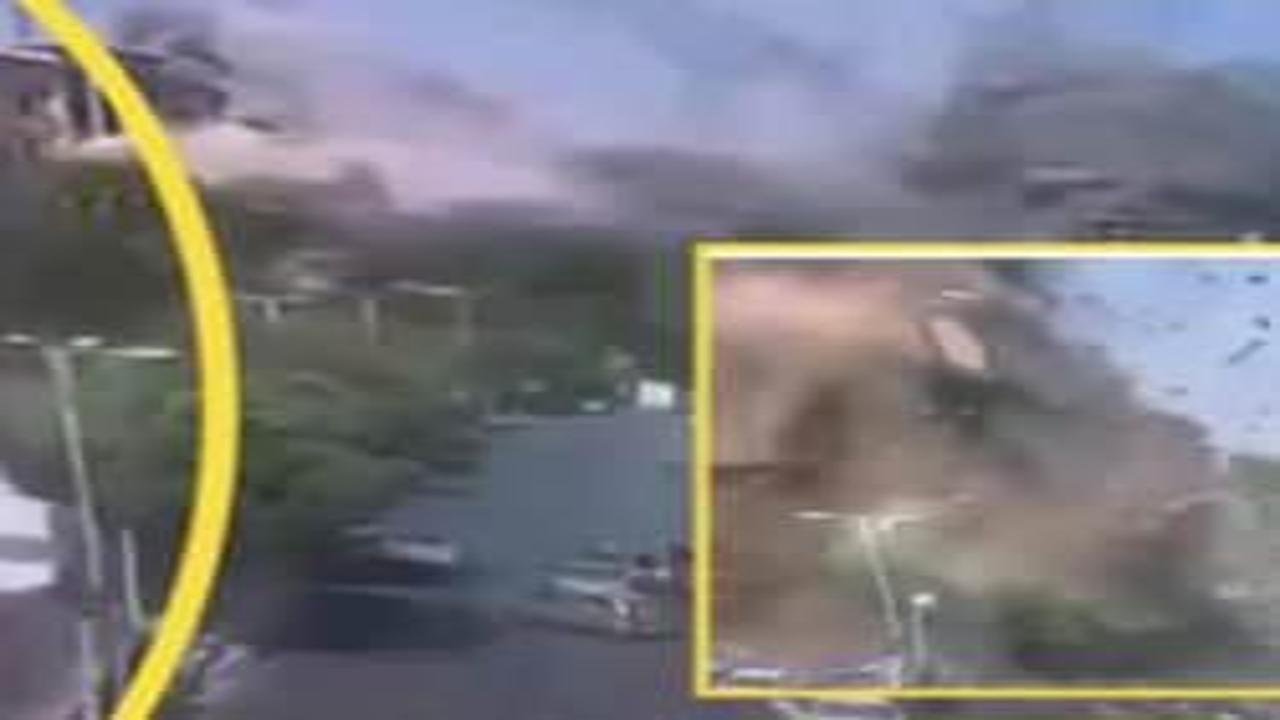 Yeni görüntüler! İsrail bombalarının Tahran'daki dehşet yıkımı kamerada