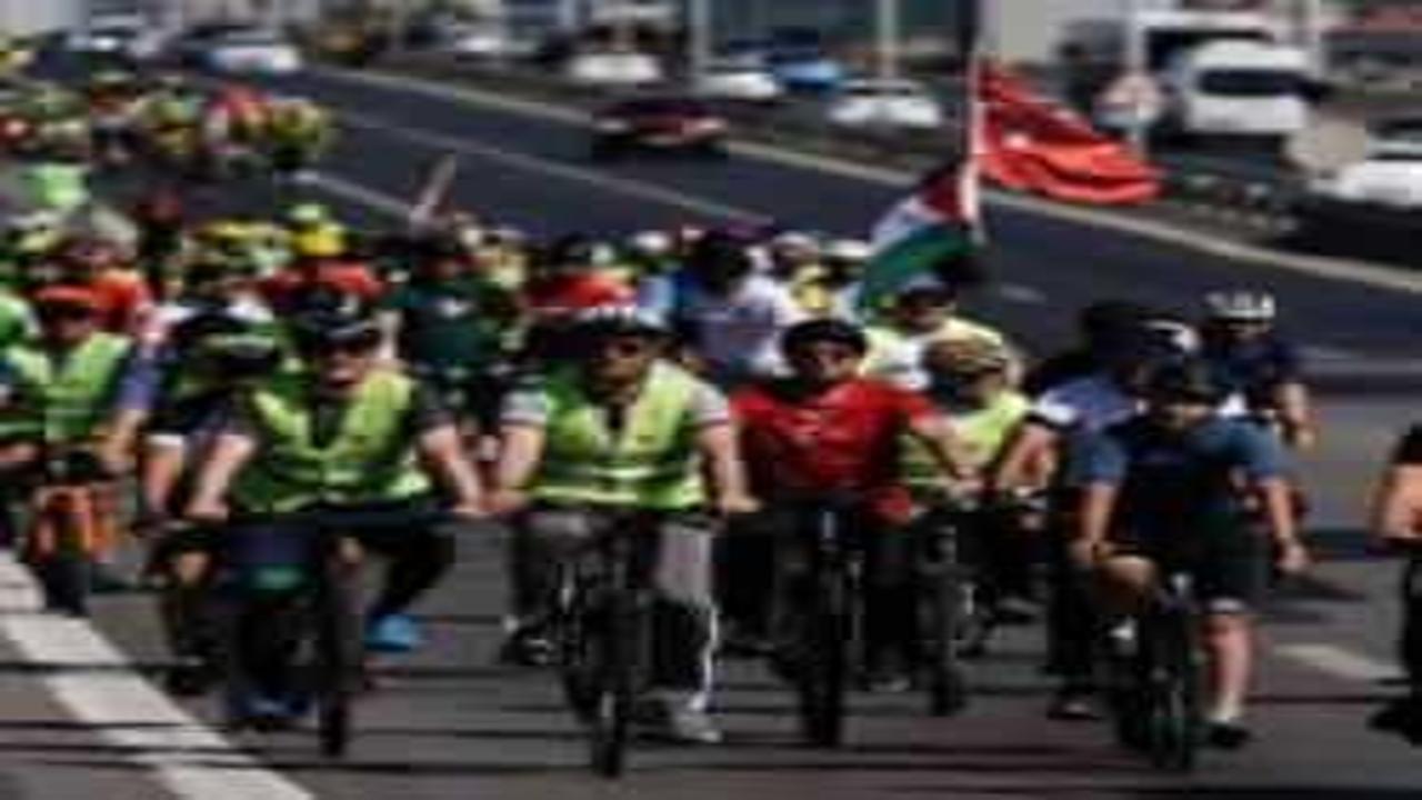 Anlamlı 15 Temmuz etkinliği... “Tek Bayrak Altında Kardeşlik İçin Pedal Çevir”