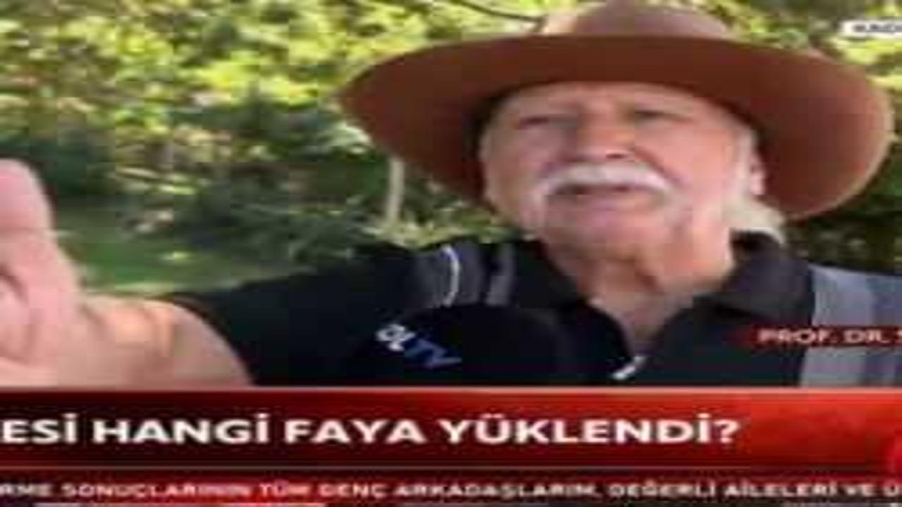 Deprem Uzmanı Prof. Dr. Şener Üşümezsoy canlı yayında kameramanı azarladı!