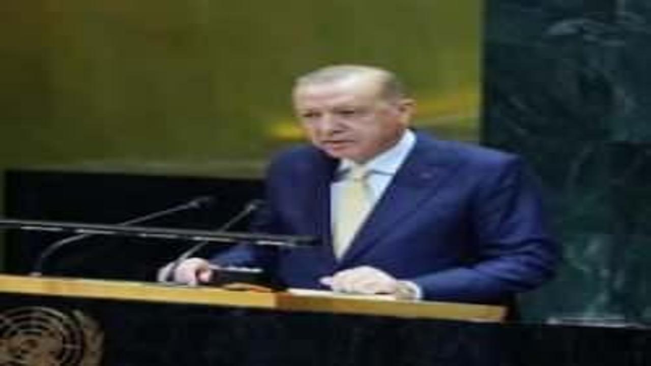 Erdoğan'dan BM'de tarihi Filistin açıklaması! Tüm dünyaya seslendi
