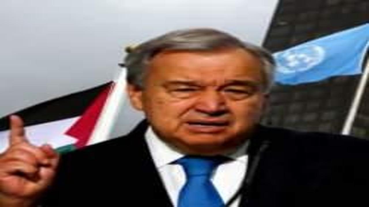 Guterres'ten BM'de tarihi açıklama: Filistinliler için devlet kurmak bir hak