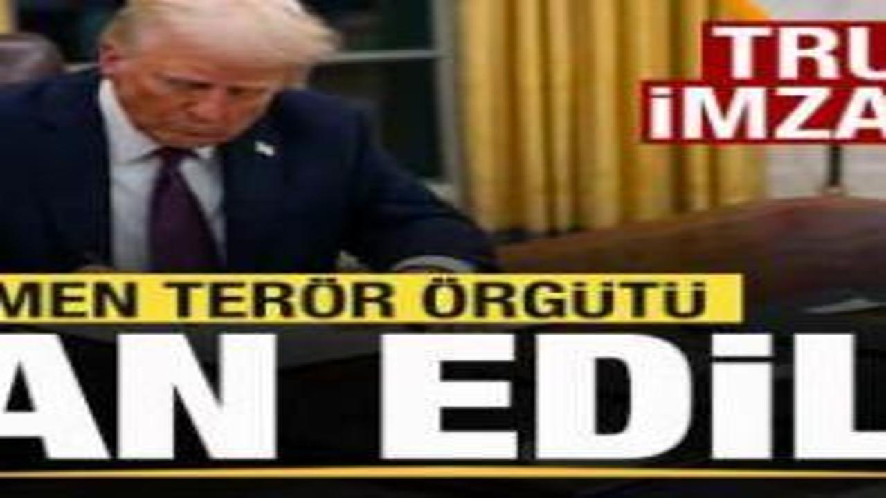 Son dakika: Trump imzaladı! Resmen terör örgütü ilan edildi