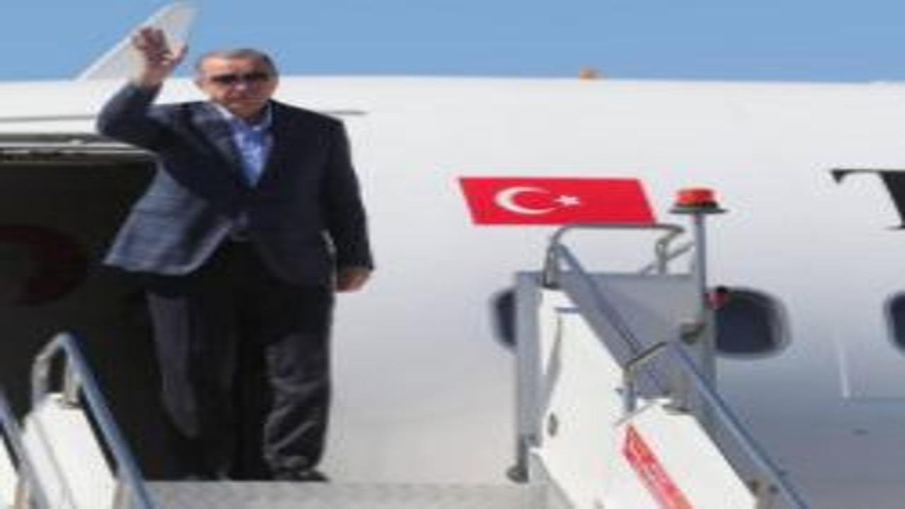Cumhurbaşkanı Erdoğan, Türkmenistan'dan yurda döndü