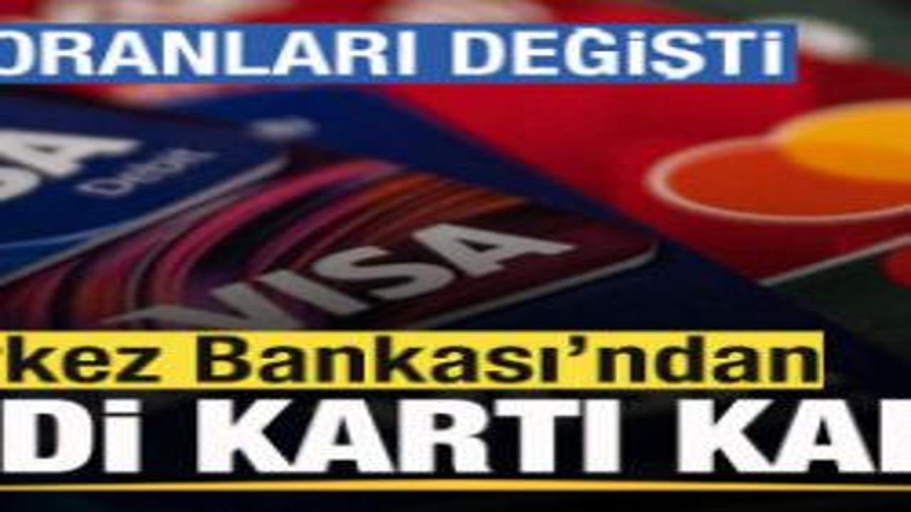 Merkez Bankası'ndan kredi kartı kartı! Faiz oranları değişti