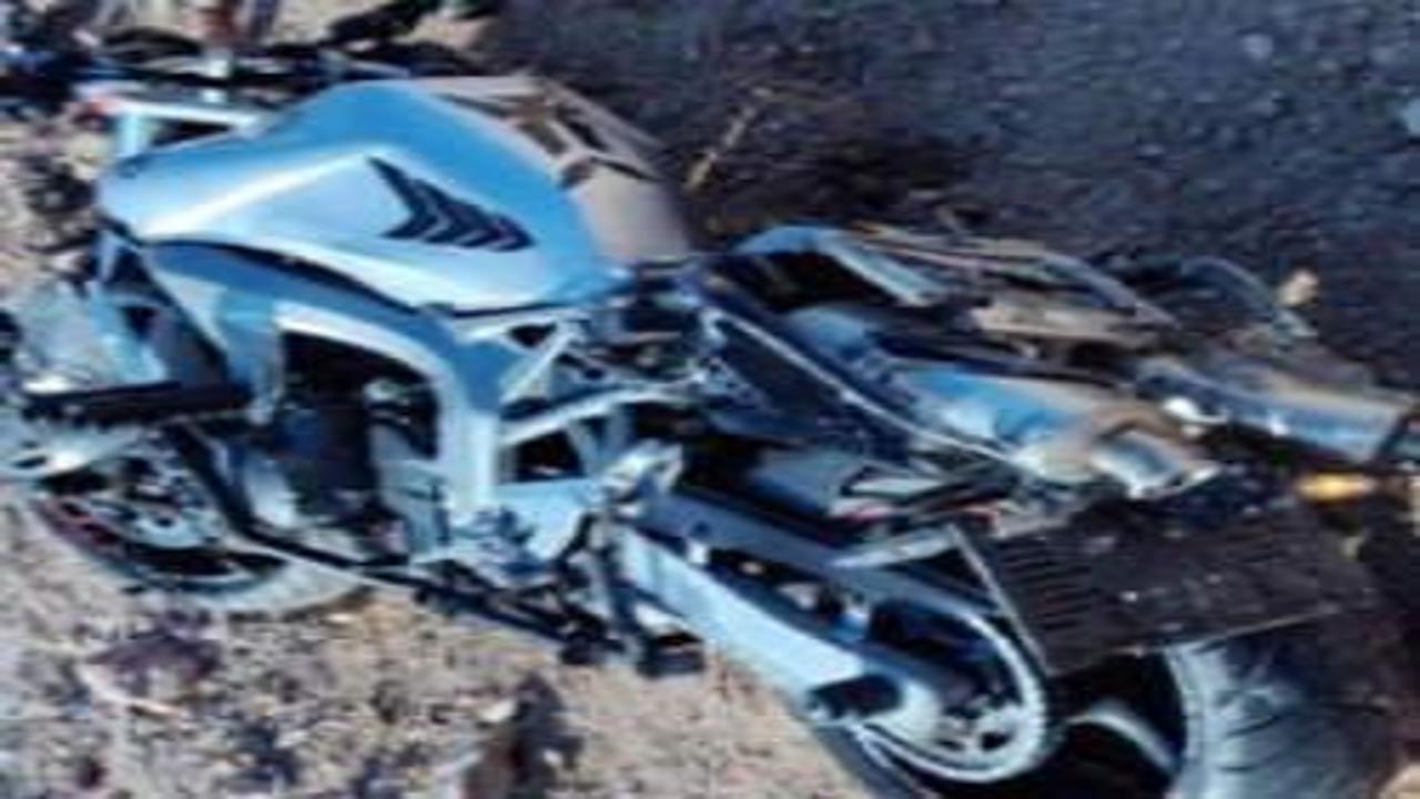 Şarampole devrilen motosikletin sürücüsü hayatını kaybetti