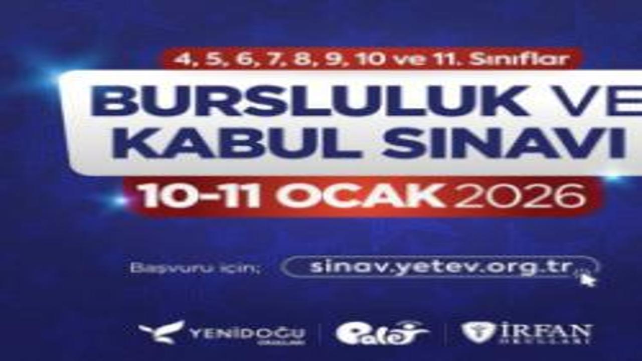 YETEV bursluluk ve kabul sınavı için geri sayım başladı