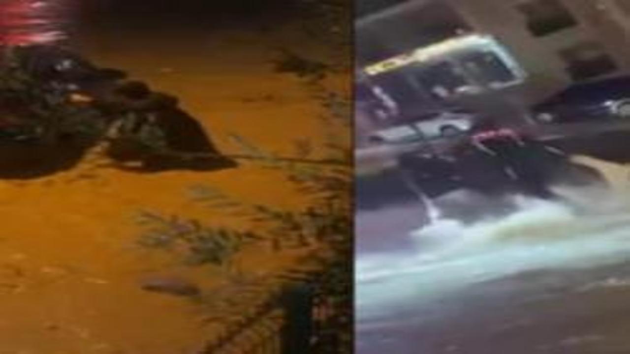 İzmir göle döndü: Evleri su bastı! Sele kapılan kişiyi polis kurtardı