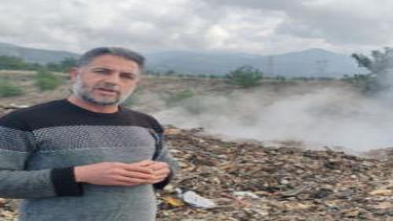 Bölge halkını canından bezdiren olay: İl dışından getirilen çöpler içten içe yanıyor