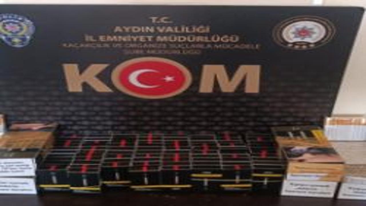 Aydın Efeler'de kaçak tütün ve elektronik sigara operasyonu düzenlendi