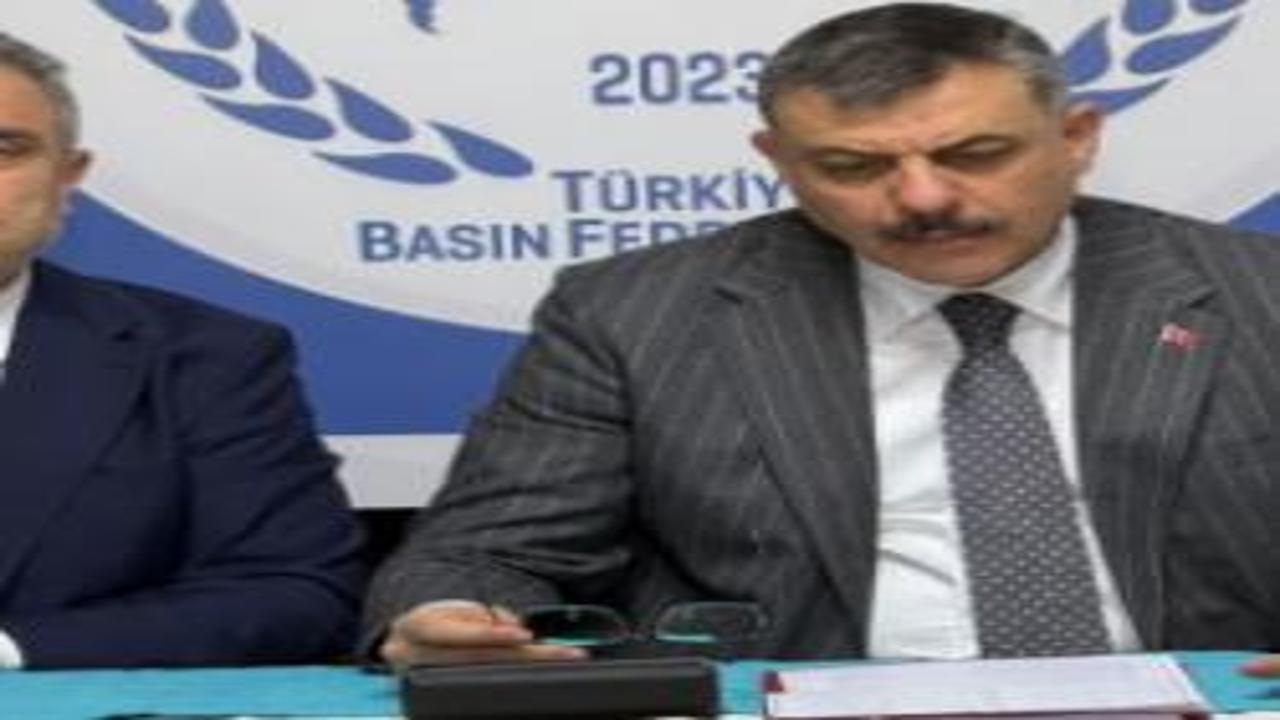 Bakan Çiftçi'den Türkiye Basın Federasyonu'na ziyaret