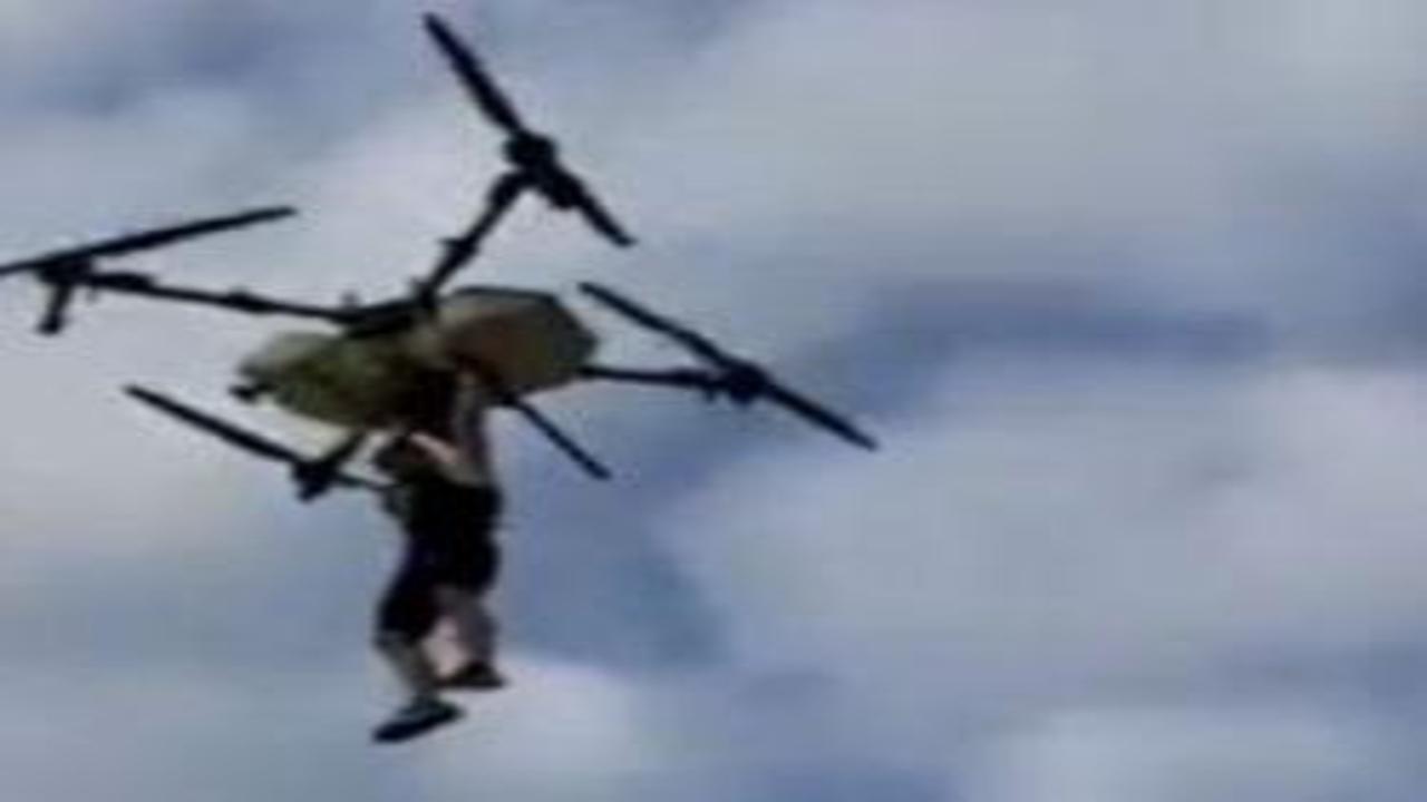 Hemşehrisine özenen çiftçi, dronla yere çakıldı