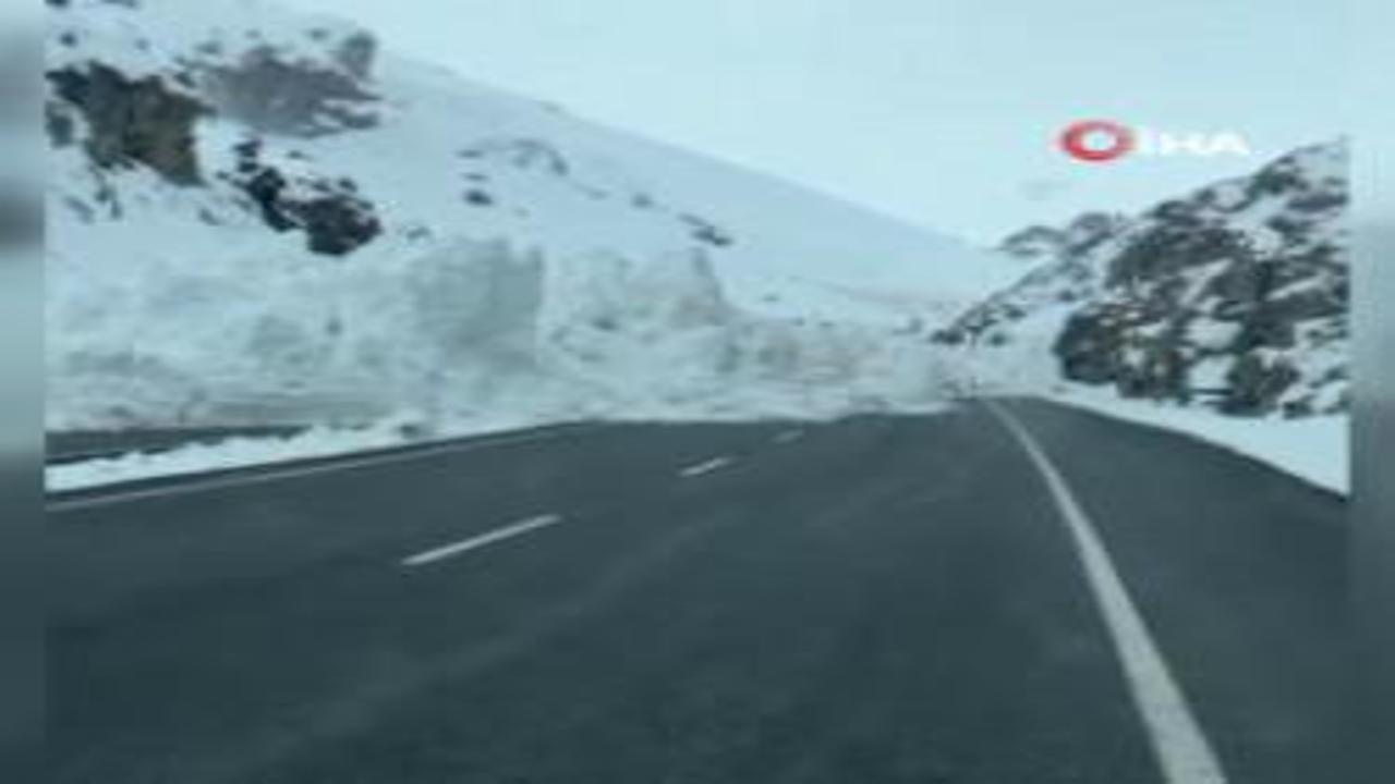 Van-Hakkari karayoluna çığ düştü