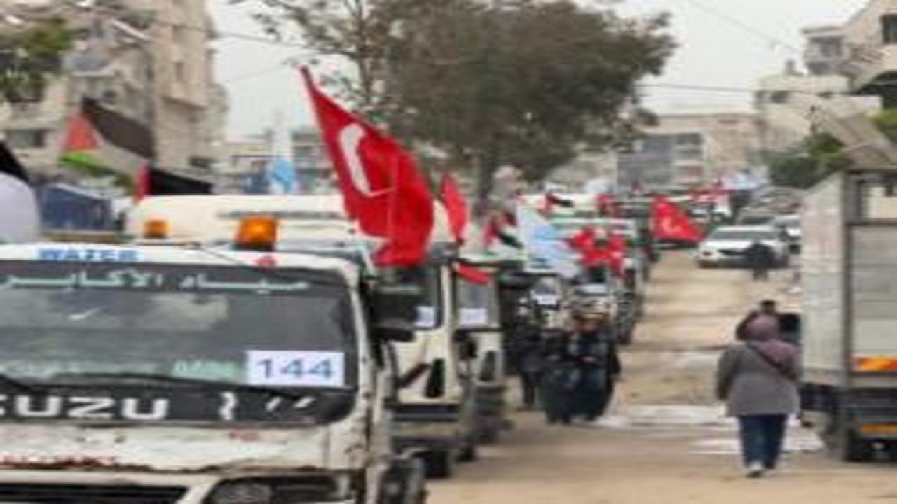 Gazze’ye Türk yardım vakfı aracılığı ile 600 bin litre içme suyu ulaştırıldı