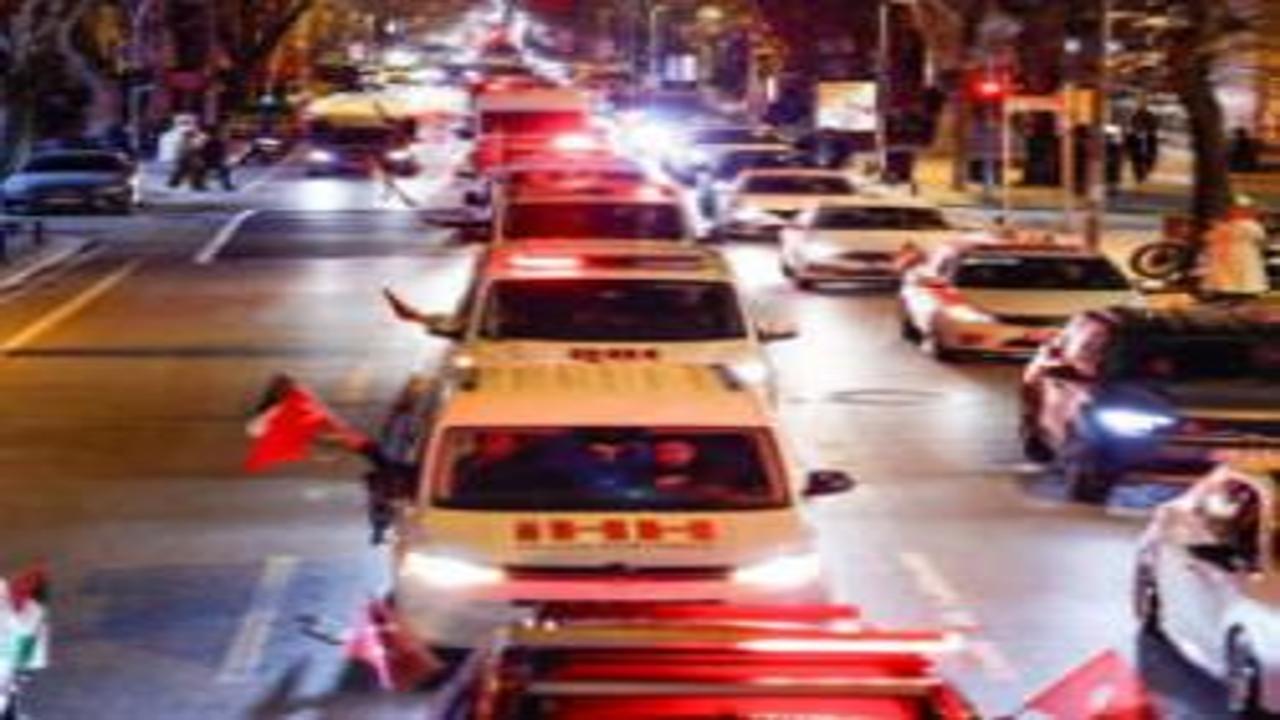 İstanbul'da yüzlerce araçla Gazze konvoyu