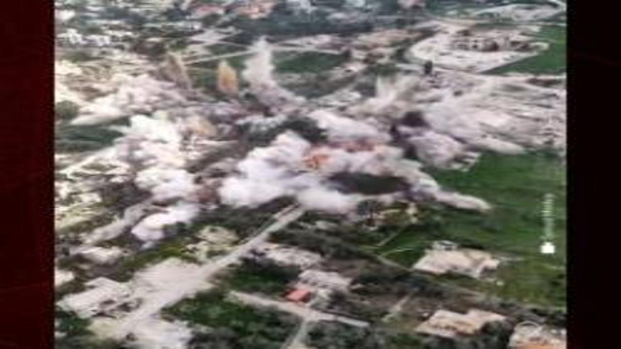 İsrail ordusu paylaştı: Güney Lübnan’da yıkım görüntüleri