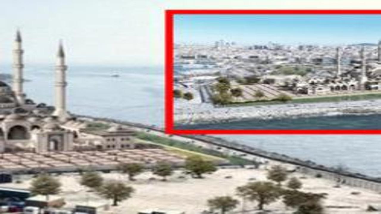 Kadıköy sahile inşa edilecek caminin fotoğrafları ortaya çıktı