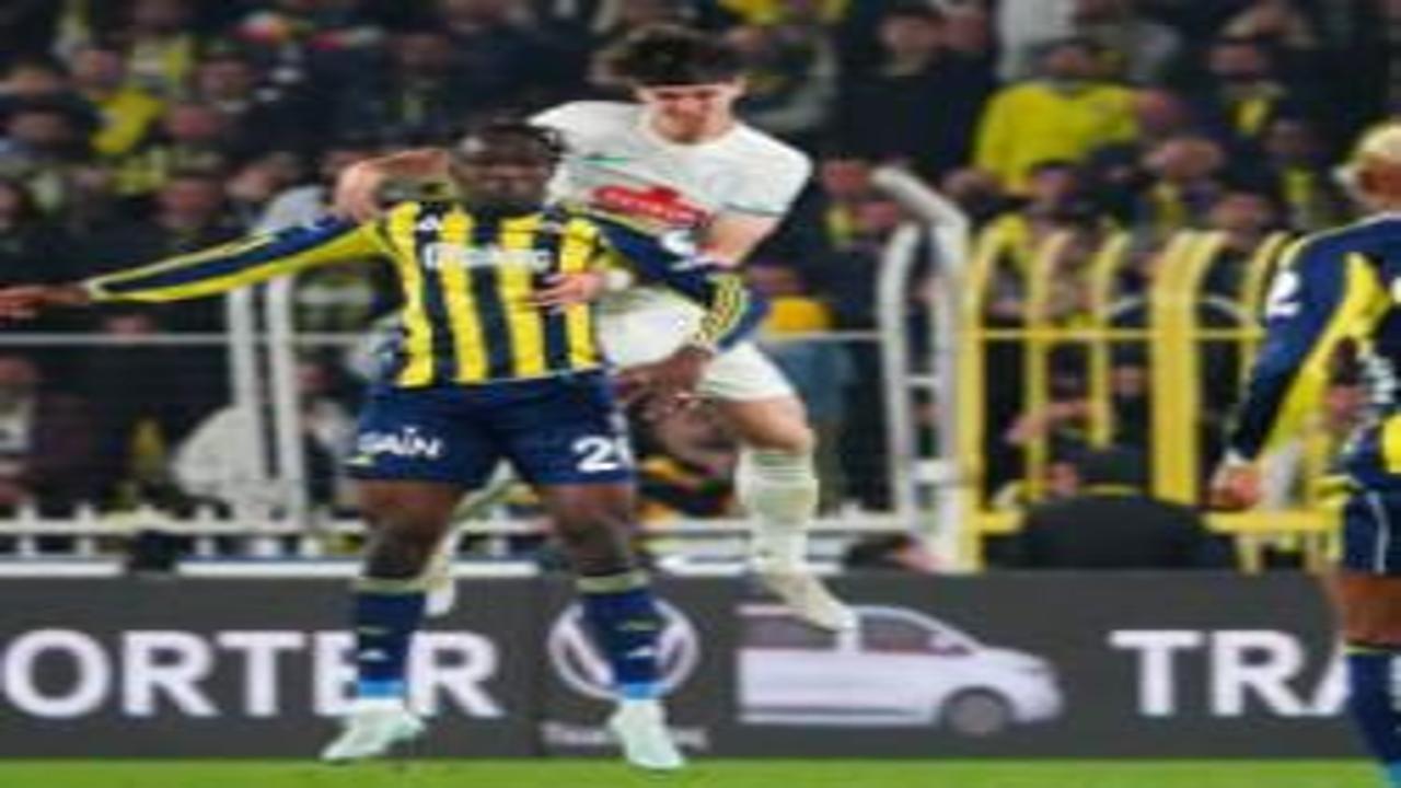 Fenerbahçe'ye 90+8'de Rizespor darbesi