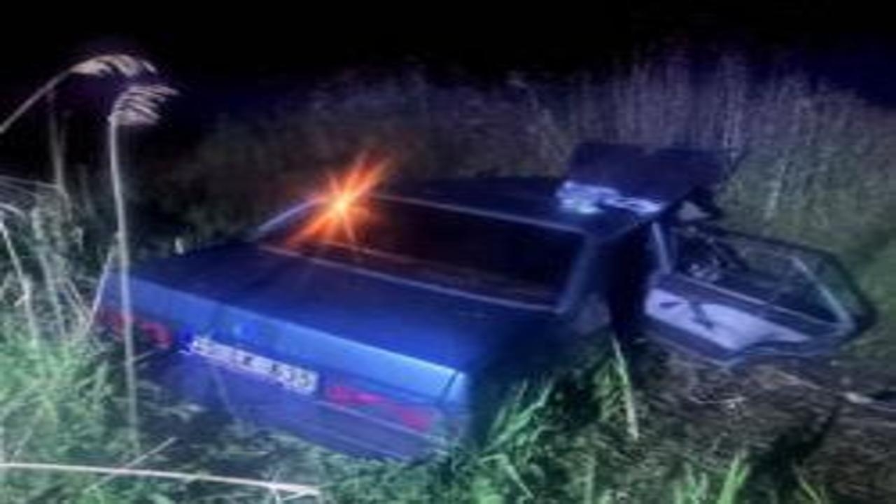 Manisa'da korkunç kaza: Otomobil kanala uçtu! Ölü ve yaralılar var!