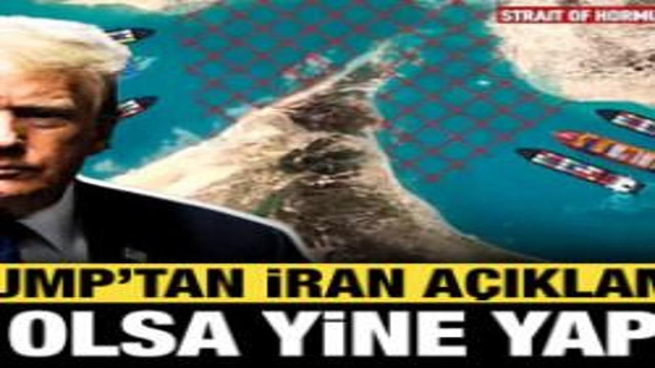 Trump'tan canlı yayında İran açıklaması: Tüm dünya bu sözlere kilitlendi!