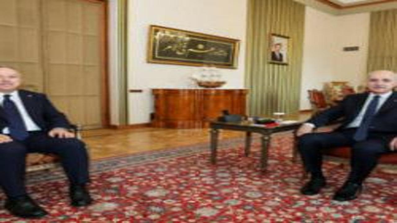 TBMM Başkanı Kurtulmuş, Emniyet Genel Müdürü Fidan'ı kabul etti