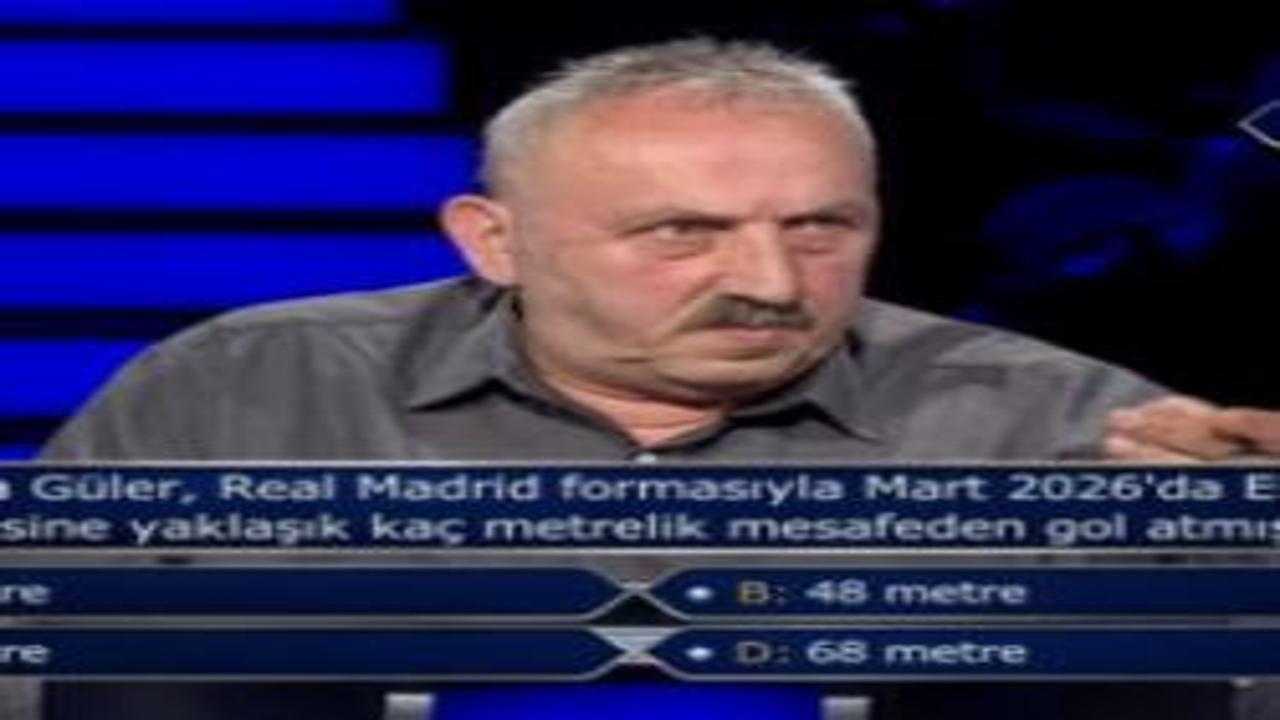 Arda Güler'in çok konuşulan golü Milyoner'de soruldu
